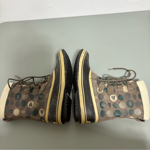 Sorel Women's Graphic Winter Boot Waterproof Size 12 NL1557-255 Brown Snow Lace - Picture 10 of 14